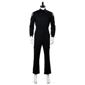 Kiire Shipping Star Cosplay Imperial Tie Fighter Pilot Cosplay Kostüüm Musta Flightsuit Ühtne Kombekas Halloween Kostüüm