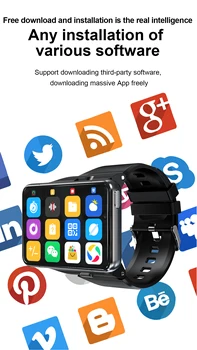 S999 4G Wifi Smart Watch Android OS 9.0 4G 64G GPS SIM-Kaardi Südame Löögisageduse Monitor Smartwatch koos IP67, Veekindel 13.0 MP Kaamera