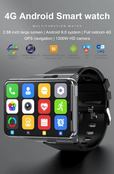 S999 4G Wifi Smart Watch Android OS 9.0 4G 64G GPS SIM-Kaardi Südame Löögisageduse Monitor Smartwatch koos IP67, Veekindel 13.0 MP Kaamera