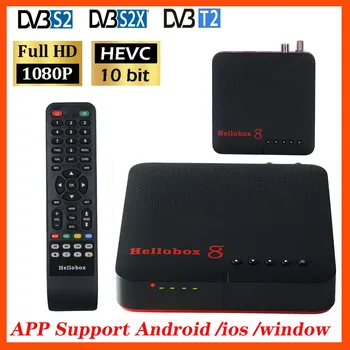 Hellobox 8 DVB-T2 Satelliidi Vastuvõtja Combo DVB-S2 H. 265 TV-Vastuvõtja Sisseehitatud WiFi Android / iOS / Windows satelliit f