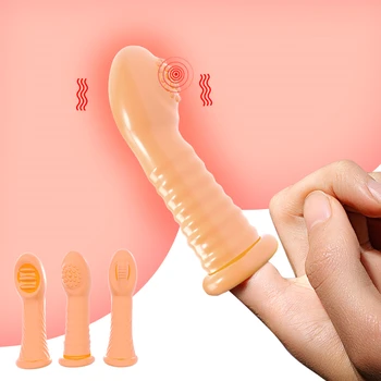 Sõrme Vibraatorid Orgasm G Spot Kliitori Tupe Stimulaator Sugu Mänguasjad, Naiste Masturbator Harja Vibreeriv Sõrme Varruka Sugu Mänguasjad
