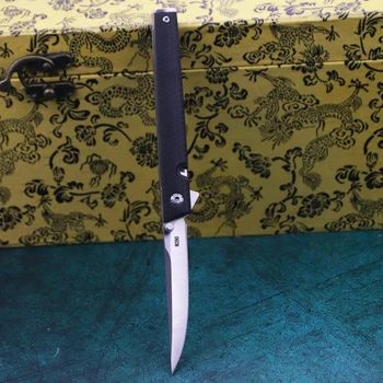 Must nailon klaaskiud käepide 8CR13MOV teras, teravad kokkuklapitavad nuga kaasaskantav tasku kokkuklapitavad nuga leibkonna nuga DIY kokkuklapitavad nuga
