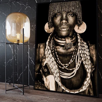 Kaasaegne Aafrika Hõimude Must Rahva Kunsti Plakatid ja Pildid Lõuend Maalid Seina Art Pilte, elutuba, Tuba Decor (raamita)