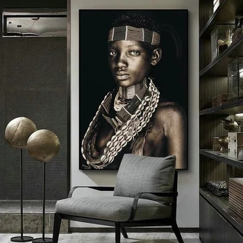 Kaasaegne Aafrika Hõimude Must Rahva Kunsti Plakatid ja Pildid Lõuend Maalid Seina Art Pilte, elutuba, Tuba Decor (raamita)