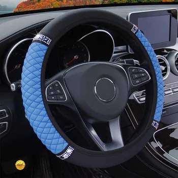 Bling Crystal Auto Rooli Kate,Lihtne Paigaldada Sõiduki Hub Ei ole Liigub Pu Nahast rooliratas Puhul Audi Q3Q5 M2 X45