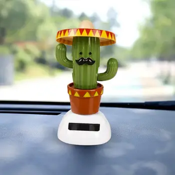 50% Dropshipping!!Päikese Rand Tüdruk Cactus Automaatne Kiik Auto Interjöör Ornament Armatuurlaua Decor