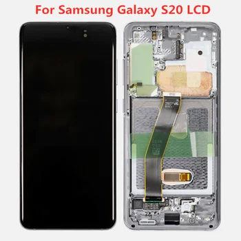 Samsung Galaxy S20 LCD G980, G980F, G980F/DS, koos Raamiga Displei Touch Screen Digitizer Line või Mustad Täpid