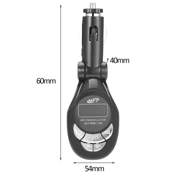 Auto Sõiduki MP3-Mängija Juhtmeta FM Transmitter Audio Modulaator USB CD MMC koos puldiga FM-Raadio APE Touch Tone