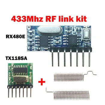 RF wireless vastuvõtja, saatja moodul moodul RX480E Saatja-Vastuvõtja Õppe-Kood 1527 4 channl Jaoks Arduino 433 diy kit