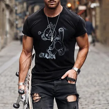 Mehed Naiste Brändi T -särk 3D Trükitud Lühikeste Varrukatega T-särk