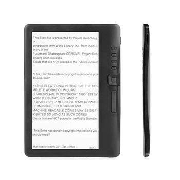 Elektrooniline Paber-Book Reader 7-Tolline TFT Värviline Ekraan, Raamatu Lugeja, Audio-Video, MP3-Mängija Laetav 16GB EU PISTIK