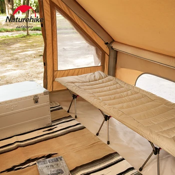 Naturehike Telkimine voodi Ultralight Pehme puuvillane magab padi väljas telkimine telk portable folding madrats Hoiab Sooja