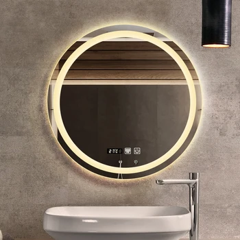 40/60CM LED Vannitoa Peegel Meik Mirror3 Värv Hele Valgus Multifunktsionaalne Koos Defogging Bluetooth Kõlar Kodu Kaunistamiseks
