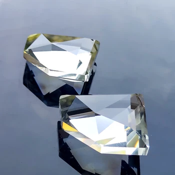 Teemant Kristall Prisma Selge Lühter Kristallid Ripatsid Suncatcher DIY Pulm Home Decor Rippuvad Ornament Valgustus Tarvikud
