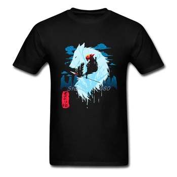Printsess Mononoke T-Särgi Custom Lühikesed Varrukad Brändi Riided Hiphop Camiseta Masculina Puuvill Crewneck 3XL 3d T-Särgid