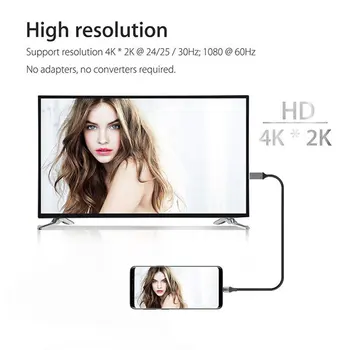 Samsung Galaxy Märkus 8 9 S10+ Plus Type-C USB-C HDTV HDMI Kaabel 4K