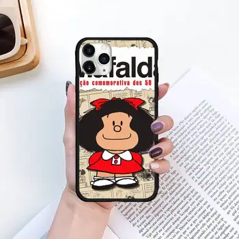 Cartoon Armas Mafalda Telefon Case for iPhone 11 12 pro XS MAX 8 7 6 6S Pluss X 5S SE 2020 XR