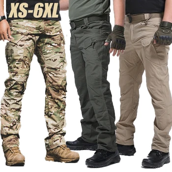 Meeste Multi Taskud Tactical Püksid Stretch Püksid Linna Sõjalise Töö Vabaaja S-6XL