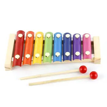 Mänguasi Xylophone Rainbow Värvi Montessori Haridus-Puidust Mänguasi 8 Märkused Raami Stiil Xylophone Laps, Lapsed, Beebi Muusikaline Naljakas Mänguasjad