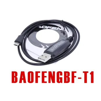 Eest Baofeng BF-T1 Lisaseadmed-USB-Programmeerimine Kaabel + CD püsivara (Firmware) BF-T1 Mini Walkie Talkie BF-9100 Mobile Radio BFT1