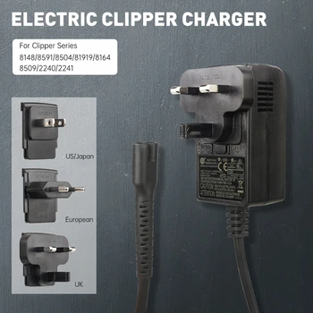 Barber Suppies EL-US UK Plug Electric Hair Clipper Toide Adapter, Laadija Sobib Wahl Clipper Laadimine Seisma Dokk
