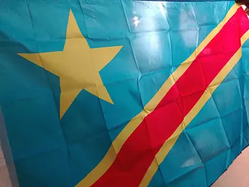 ZXZ tasuta kohaletoimetamine kongo flag banner 90x150cm CON Kongo Rippuvad Riikide lippe Kongo Kodu Kaunistamiseks