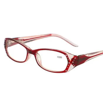 2020 Rhinestone Vintage mittesfäärilisi objektiivi Naised Lugemise Prillid Õie Printida Lady Prillid Lugeja Teemant gafas de lectura