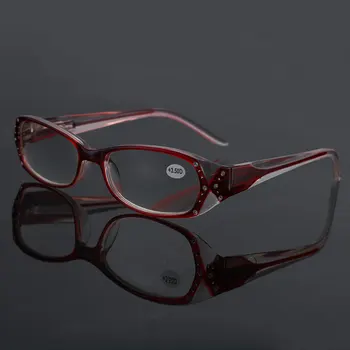 2020 Rhinestone Vintage mittesfäärilisi objektiivi Naised Lugemise Prillid Õie Printida Lady Prillid Lugeja Teemant gafas de lectura