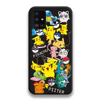 Elektrilised Hiirt Pika AnimePhone Case For Samsung Galaxy A21S A01 A11 A31 A81 A10 A20E A30 A40 A50 A70 A80 A71 A51