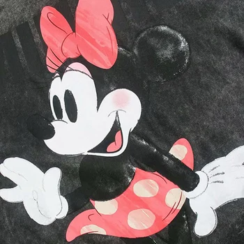 Disney T-Särk Harajuku Minnie Mouse Kirja Cartoon Prindi Lühikesed Varrukad Naiste Mood O-Kaeluse Vabaaja Korea Tee Tops Naine Femme