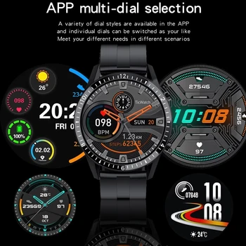 2021 Uus Bluetooth Telefoni Smart Watch Meeste Veekindel Sport Fitness Vaata Tervis Tracker Ilm Kuva Mood smartwatch Naine