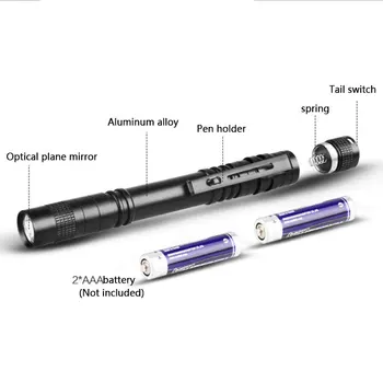Mini LED Pen Tõrvik Kaasaskantav Sulepea Led Taskulamp Öösel Jalgsi Valgustus Autode Hooldustööd Lanterna LED Taskulamp Veekindel