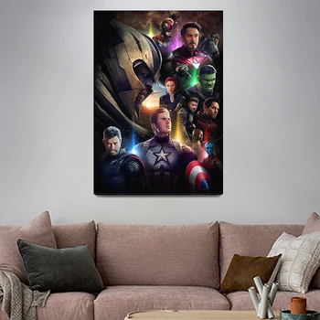 Marvel Kapten Ameerika Lõuendile Maali Avengers Filmi Plakat Superkangelane Kino Seina Art Film Pildi Jaoks Ruumi Kodu Kaunistamiseks