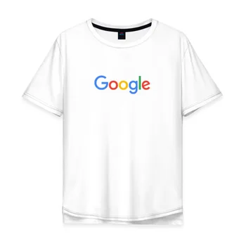 Meeste T-särk puuvillane mõõdus Google