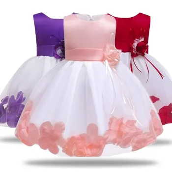 2020. aasta Mood 1 Aastane Beebi Tüdruku Riided Sünnipäeva Vestido Sünnipäeva Kleit Uus Pits Talje Lille Baby Girl Dress 6M-24 M