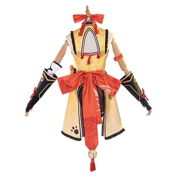 Anime Mäng Genshin Mõju Xiangling Cosplay Kostüüm Varustus Halloween Karnevali Kostüüm Naistele Jõulud Kingitus Tüdruk