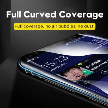 9D Kaardus Karastatud Klaasist Film Samsung Galaxy Märkus 8 9 S8 S9 Plus S7 Serv Ekraani Kaitsekile Samsung S10 5G S10 Pluss S10E