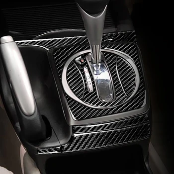 Ehtne Carbon Fiber Konsooli topsihoidja Raami käiguvahetuse Paneel Sisekujundus Katte Dekoratiivsed Kleebised Honda Civic 8. Gen 06-11