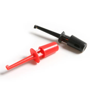 10 Paari Punane/Must Multimeeter Plii Traat Kit Katse Ühe Hook Klamber Mini Grabber Test Probe Üld-Circuit Avastamine