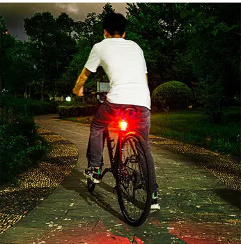 Uusim jalgratta saba kerge alumiiniumsulamist kerge kiiver öö ratsutamine warning light mountain bike LED-esitulede taga hele hot müük