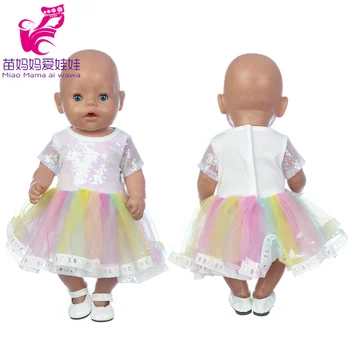 Baby Doll Kleit Rainbow 17 Tolline Beebi Ümber Sündinud Nukud, Riided, Mänguasjad Kanda Tüdruk Sünnipäev Kingitused
