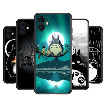 Silikoon Kate Studio Ghibli Totoro Apple IPhone Mini 12 11 Pro XS MAX XR-X 8 7 6S 6 Pluss 5S SE Telefoni Puhul