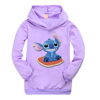 Stitch Topp Amazon Vabaaja Tasku Sweatershirt Suur Poiss Puuvill Teismelised Lapsed Hupparit T-Särk Baby Tüdrukud Tops 7 10 Aasta Riided