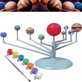 Päikesesüsteemi Üheksa Planeeti, Planetaarium Mudeli Komplekt Astronoomia Teaduse Projekti DIY Lapsed Kingitus kogu Maailmas Müüki Varajase Hariduse Lapse