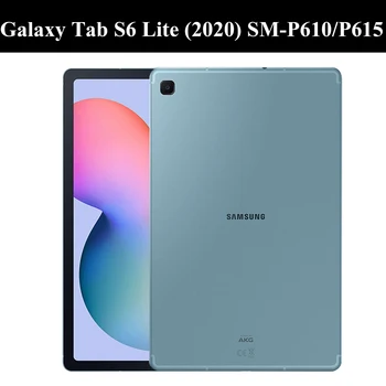 Kate Samsung Galaxy Tab S6 Lite Juhul 2020 Silikoonist Pehme koorega TPÜ Kaas Läbipaistev Kaitse Kott SM - P610 P615