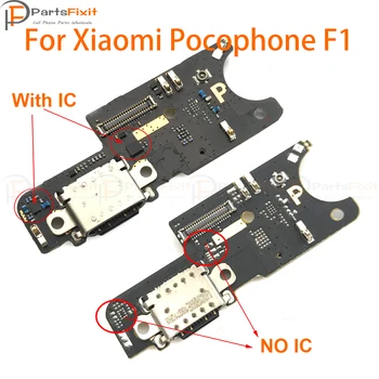 Laadimine Juhatuse Flex Jaoks Xiaomi Mi Pocophone F1 poco f1 USB-Port-Ühenduspesa Laadija Dock PCB Asendamine
