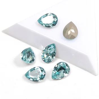 YANRUO 4320 Tilk Akvamariin Diamond Küünis Kive Õmblemine Kaunistused, Ehted Appliques Kalliskivid Käsitöö