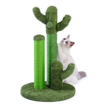 Cactus Kass Kriimustada Post Pole Scratcher Rippuvad Palli Tühjalt Kassipojad Mänguasi