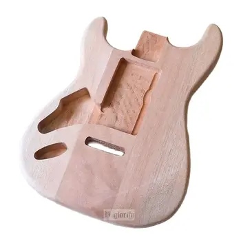 Vasak Käsi ST Electric Guitar Keha okumeepuit Tehases Valmistatud Matt Loomulik Värv Lõpetamata Kitarr Barrel Osad 5.7 cm, Tasku Laius
