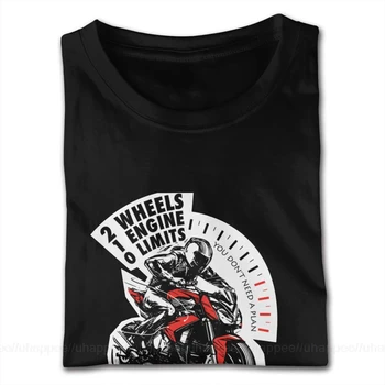 Must Motocycle Biker Tees Meeste Graafiline Kohandatud Lühikesed Varrukad Raske Puuvill Meeskonna T-Särgid